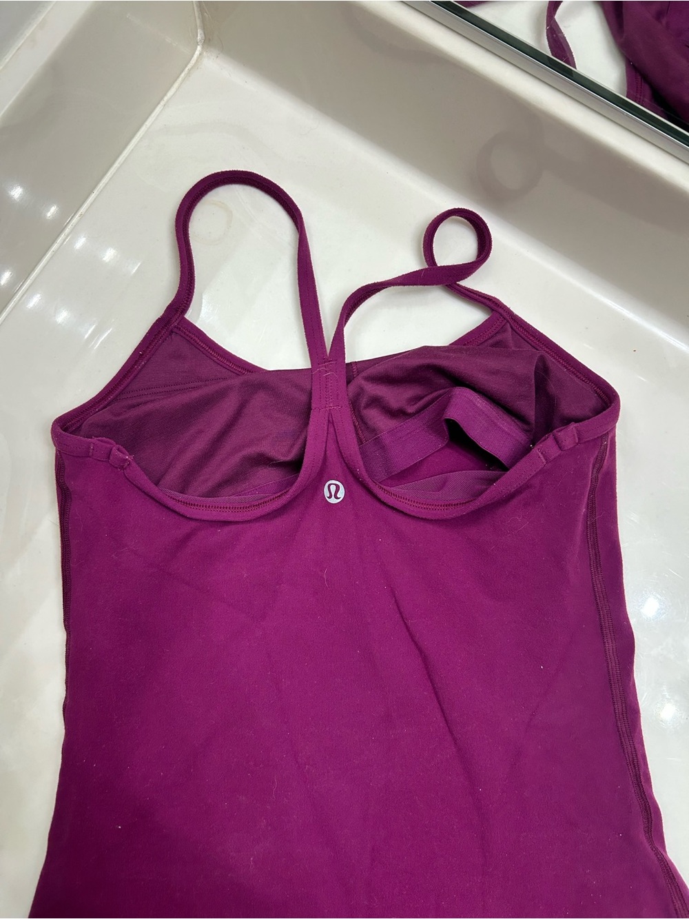 lululemon athletica Plum Racerback Built-In Bra Tank
